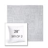 Picture of Boro Elegance | Set of 2 | Sunbrella 28" Square Outdoor Throw Pillows with Premium Inserts