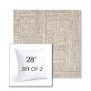 Picture of Boro Walnut | Set of 2 | Sunbrella 28" Square Outdoor Throw Pillows with Premium Inserts