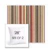 Picture of Brannon Redwood | Set of 2 | Sunbrella 28" Square Outdoor Throw Pillows with Premium Inserts