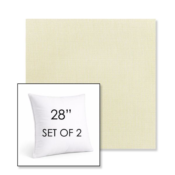 Picture of Canvas Birds Eye | Set of 2 | Sunbrella 28" Square Outdoor Throw Pillows with Premium Inserts