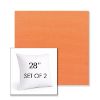 Picture of Canvas Tangerine | Set of 2 | Sunbrella 28" Square Outdoor Throw Pillows with Premium Inserts