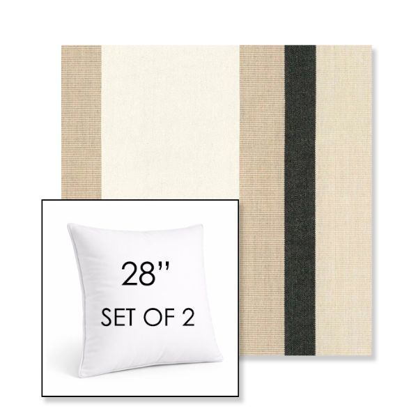 Picture of Canyon Verdon | Set of 2 | Sunbrella 28" Square Outdoor Throw Pillows with Premium Inserts