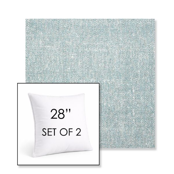 Picture of Chartres Opal | Set of 2 | Sunbrella 28" Square Outdoor Throw Pillows with Premium Inserts