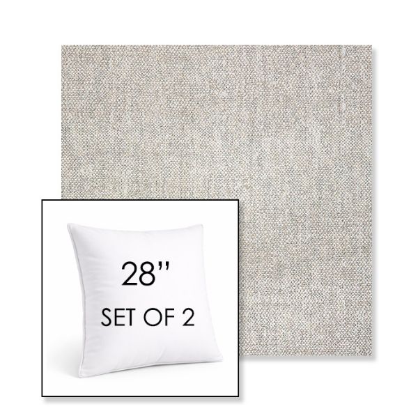 Picture of Chartres Silk | Set of 2 | Sunbrella 28" Square Outdoor Throw Pillows with Premium Inserts