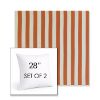 Picture of Costa Nectarine | Set of 2 | Sunbrella 28" Square Outdoor Throw Pillows with Premium Inserts
