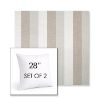 Picture of Direction Linen | Set of 2 | Sunbrella 28" Square Outdoor Throw Pillows with Premium Inserts