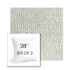 Picture of Etna Juniper | Set of 2 | Sunbrella 28" Square Outdoor Throw Pillows with Premium Inserts