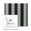 Picture of Expressive Mist | Set of 2 | Sunbrella 28" Square Outdoor Throw Pillows with Premium Inserts