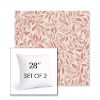 Picture of Exquisite Guava | Set of 2 | Sunbrella 28" Square Outdoor Throw Pillows with Premium Inserts