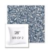 Picture of Exquisite Indigo | Set of 2 | Sunbrella 28" Square Outdoor Throw Pillows with Premium Inserts