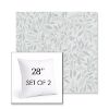Picture of Exquisite Mist | Set of 2 | Sunbrella 28" Square Outdoor Throw Pillows with Premium Inserts
