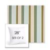 Picture of Gateway Aloe | Set of 2 | Sunbrella 28" Square Outdoor Throw Pillows with Premium Inserts