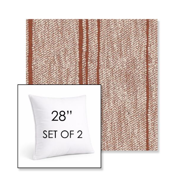 Picture of Harvest Esterel | Set of 2 | Sunbrella 28" Square Outdoor Throw Pillows with Premium Inserts