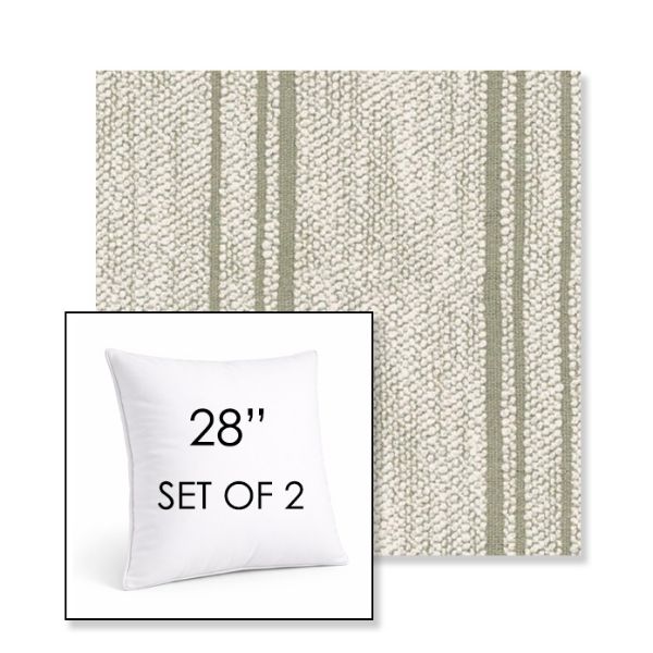 Picture of Harvest Nile | Set of 2 | Sunbrella 28" Square Outdoor Throw Pillows with Premium Inserts