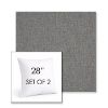 Picture of Heritage Slate | Set of 2 | Sunbrella 28" Square Outdoor Throw Pillows with Premium Inserts