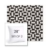 Picture of Hoopla Panda | Set of 2 | Sunbrella 28" Square Outdoor Throw Pillows with Premium Inserts