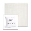 Picture of Idol Snow | Set of 2 | Sunbrella 28" Square Outdoor Throw Pillows with Premium Inserts