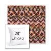 Picture of Inga Gypsy | Set of 2 | Sunbrella 28" Square Outdoor Throw Pillows with Premium Inserts
