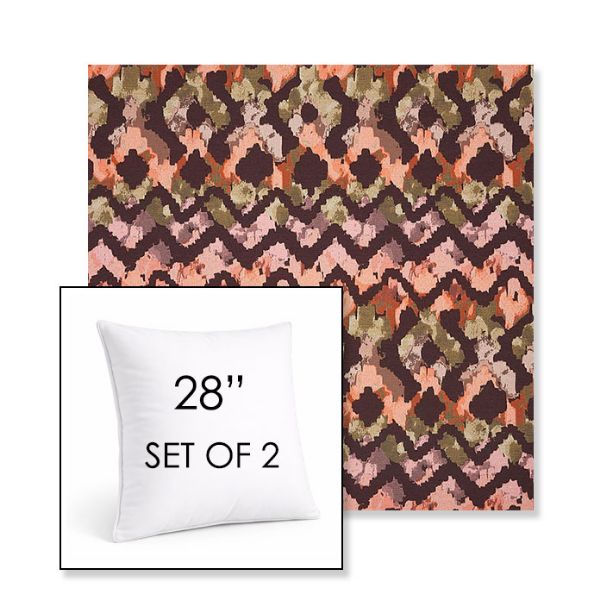 Picture of Inga Gypsy | Set of 2 | Sunbrella 28" Square Outdoor Throw Pillows with Premium Inserts
