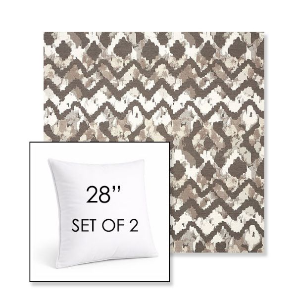 Picture of Inga Merino | Set of 2 | Sunbrella 28" Square Outdoor Throw Pillows with Premium Inserts