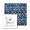 Picture of Inga Waterscape | Set of 2 | Sunbrella 28" Square Outdoor Throw Pillows with Premium Inserts