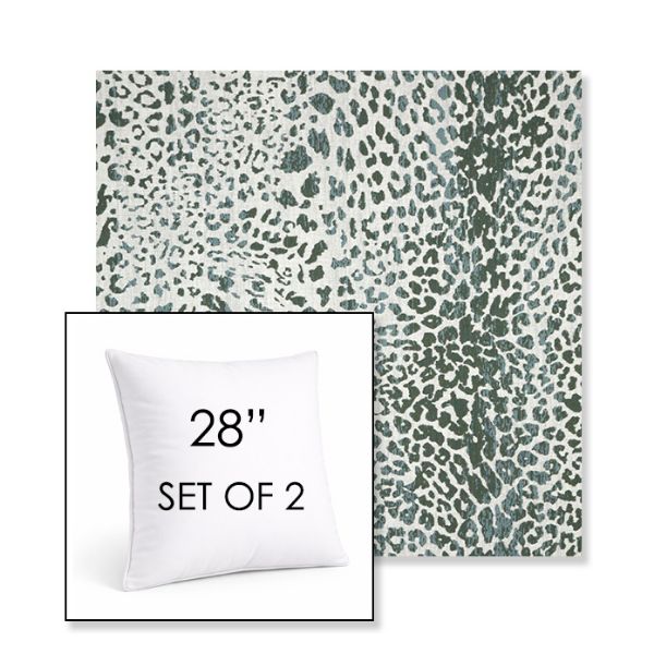 Picture of Instinct Willow | Set of 2 | Sunbrella 28" Square Outdoor Throw Pillows with Premium Inserts