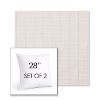 Picture of Kaia Linen | Set of 2 | Sunbrella 28" Square Outdoor Throw Pillows with Premium Inserts