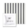 Picture of Lido Indigo | Set of 2 | Sunbrella 28" Square Outdoor Throw Pillows with Premium Inserts