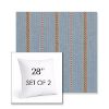 Picture of Linger Slate | Set of 2 | Sunbrella 28" Square Outdoor Throw Pillows with Premium Inserts