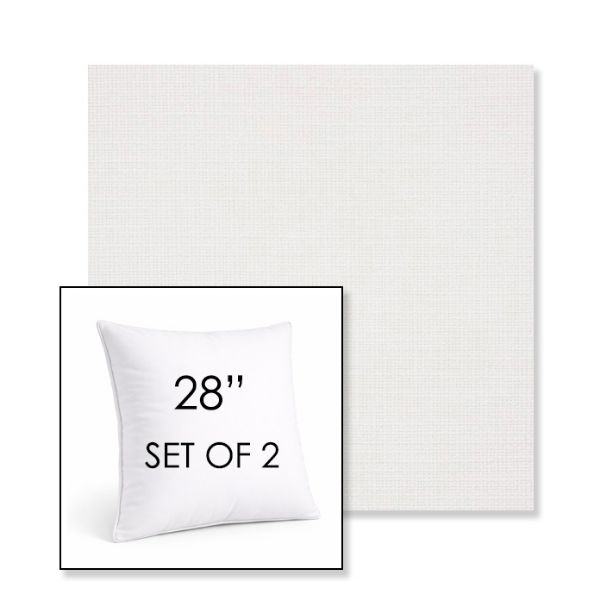 Picture of Linville Snow | Set of 2 | Sunbrella 28" Square Outdoor Throw Pillows with Premium Inserts