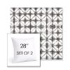 Picture of Midori Stone | Set of 2 | Sunbrella 28" Square Outdoor Throw Pillows with Premium Inserts