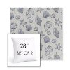 Picture of Nantucket Atlantis | Set of 2 | Sunbrella 28" Square Outdoor Throw Pillows with Premium Inserts