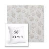 Picture of Nantucket Suntan | Set of 2 | Sunbrella 28" Square Outdoor Throw Pillows with Premium Inserts