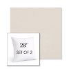 Picture of Natte White | Set of 2 | Sunbrella 28" Square Outdoor Throw Pillows with Premium Inserts