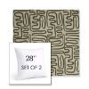 Picture of Nema Sagebrush | Set of 2 | Sunbrella 28" Square Outdoor Throw Pillows with Premium Inserts