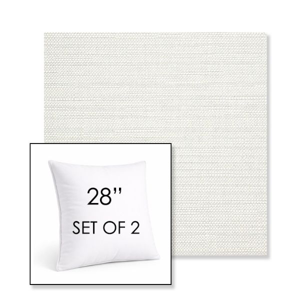 Picture of Piazza Cloud | Set of 2 | Sunbrella 28" Square Outdoor Throw Pillows with Premium Inserts