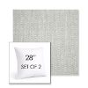 Picture of Pique Cloud | Set of 2 | Sunbrella 28" Square Outdoor Throw Pillows with Premium Inserts