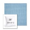 Picture of Pique Sky | Set of 2 | Sunbrella 28" Square Outdoor Throw Pillows with Premium Inserts