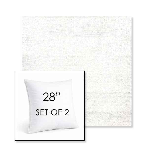 Picture of Platform Salt | Set of 2 | Sunbrella 28" Square Outdoor Throw Pillows with Premium Inserts