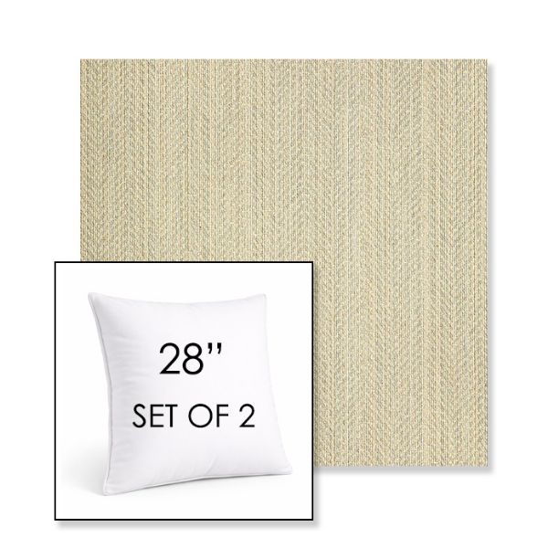 Picture of Posh Dove | Set of 2 | Sunbrella 28" Square Outdoor Throw Pillows with Premium Inserts