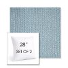 Picture of Posh Sky | Set of 2 | Sunbrella 28" Square Outdoor Throw Pillows with Premium Inserts