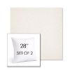 Picture of Posh Snow | Set of 2 | Sunbrella 28" Square Outdoor Throw Pillows with Premium Inserts