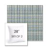 Picture of Principle Lagoon | Set of 2 | Sunbrella 28" Square Outdoor Throw Pillows with Premium Inserts