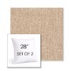 Picture of Rafi Sand | Set of 2 | Sunbrella 28" Square Outdoor Throw Pillows with Premium Inserts