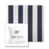 Picture of Relate Harbor | Set of 2 | Sunbrella 28" Square Outdoor Throw Pillows with Premium Inserts