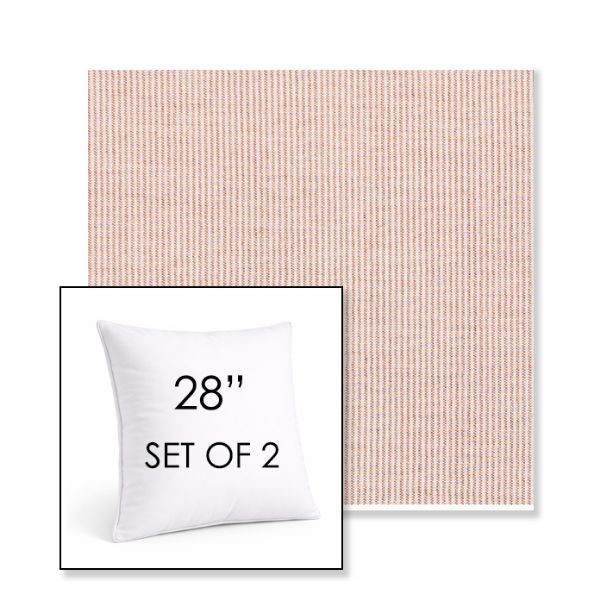 Picture of Replay Clay | Set of 2 | Sunbrella 28" Square Outdoor Throw Pillows with Premium Inserts