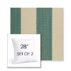 Picture of Rothko Mermaid | Set of 2 | Sunbrella 28" Square Outdoor Throw Pillows with Premium Inserts