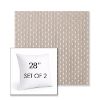 Picture of Royale Silk | Set of 2 | Sunbrella 28" Square Outdoor Throw Pillows with Premium Inserts