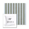 Picture of Sail Away Aloe | Set of 2 | Sunbrella 28" Square Outdoor Throw Pillows with Premium Inserts