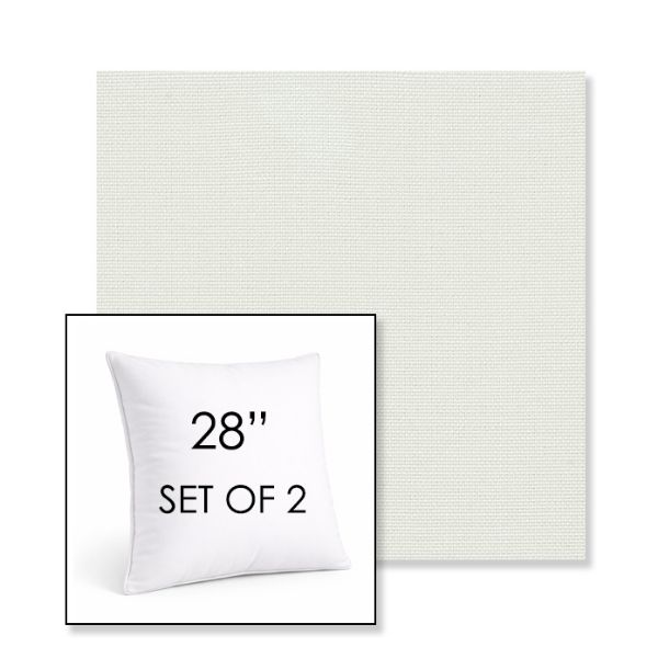 Picture of Sailcloth Salt | Set of 2 | Sunbrella 28" Square Outdoor Throw Pillows with Premium Inserts
